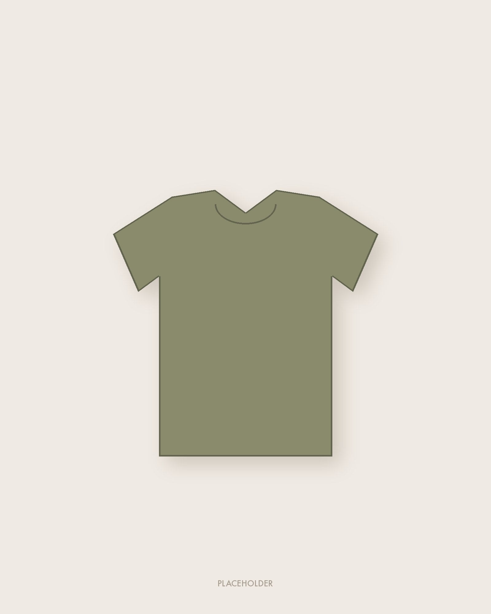 Boxy Tee in Faded Olive — placeholder