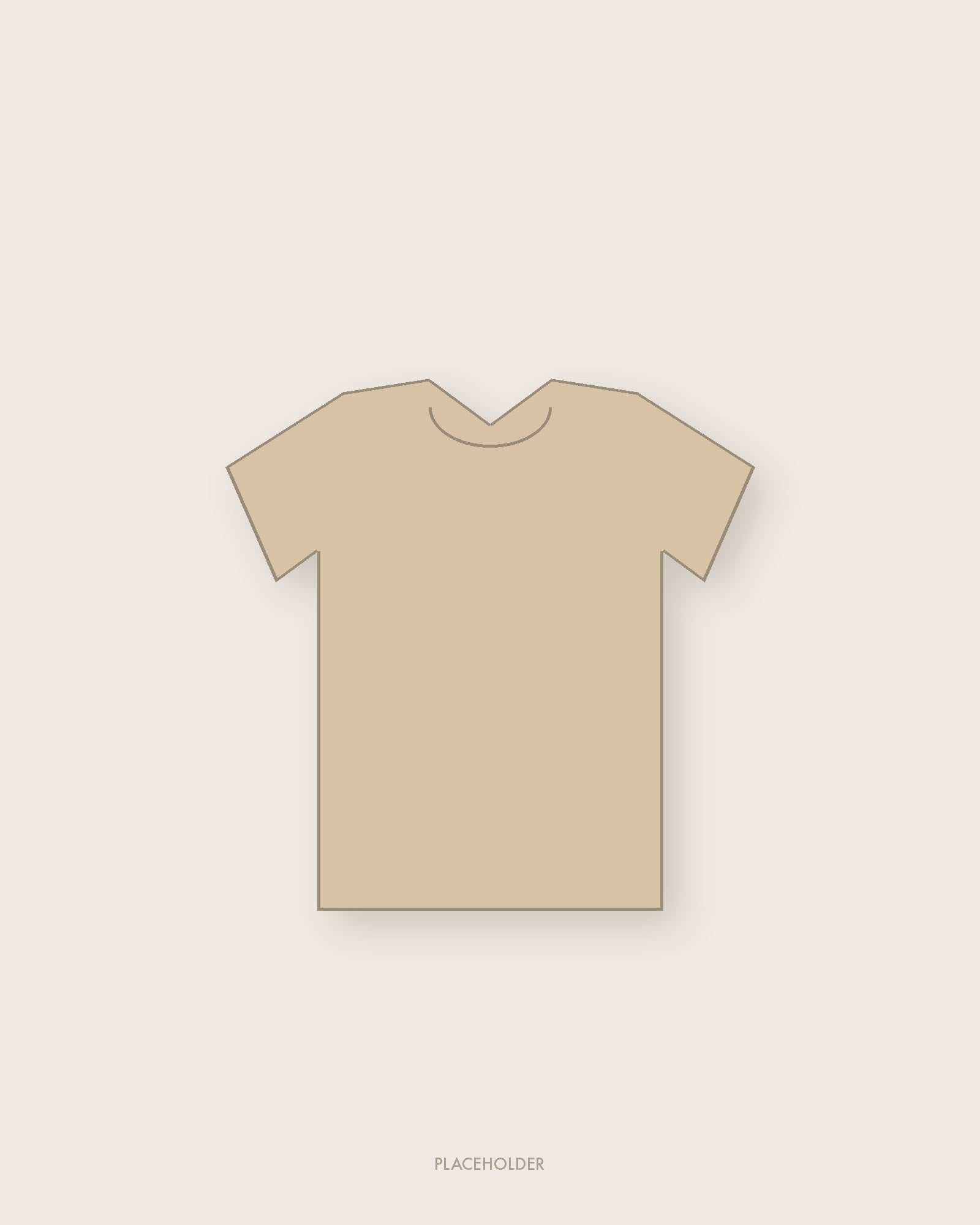 Boxy Tee in Sand — placeholder
