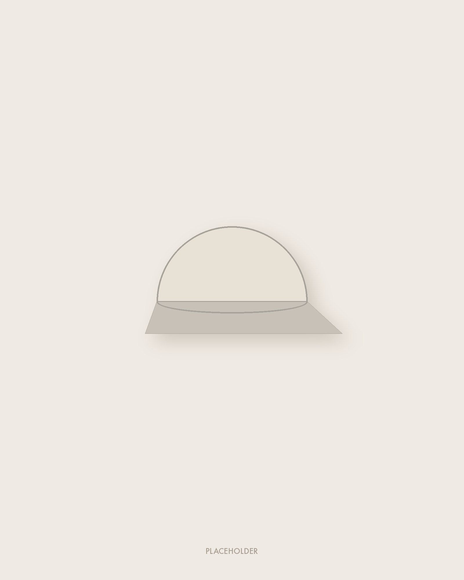 Embroidered Cap in Bone — placeholder