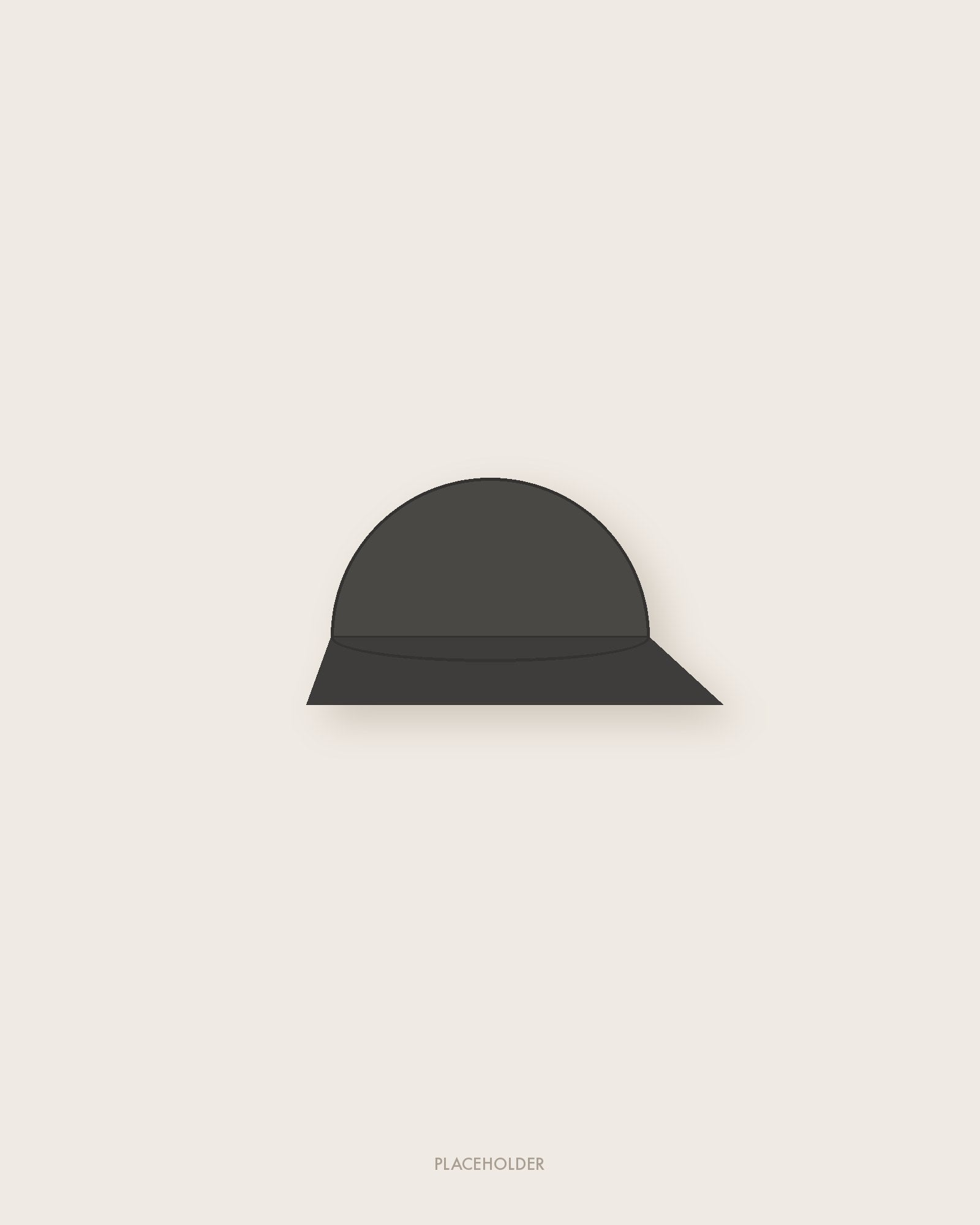 Embroidered Cap in Washed Charcoal — placeholder
